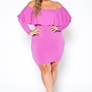 Asoph plus size Body con midi dress